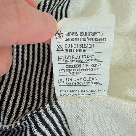 Vince 100% Linen Boxy Stripe Sweater Relaxed Fit – XS - Picture 6 of 8